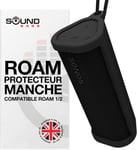 Étui de Transport Protecteur en Silicone Résistant pour Sonos Roam 2 | Noir | Maintenant avec Bouton Bluetooth pour Roam2 | Protégez Votre Haut-Parleur Bluetooth sans Fil avec Cette Housse/Coque