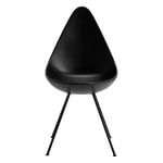 Fritz Hansen - 3110 Droppen - Black - Ruokapöydän tuolit - designer_arne_jacobsen - Musta - Metalli/Muovi