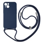 Case for iPhone 13 Mini Lanyard 80 cm – Blue