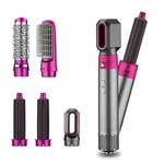 Five in One Curling Hair Stick -hiustenkuivaaja Monitoiminen Lazy Curler -vaihtoehto Pinkki harmaa