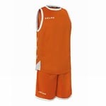 Kelme 80803 Ensemble de Basket-Ball pour Homme Orange/Blanc Taille L