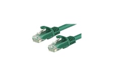 StarTech.com 1.5m CAT6 Ethernet Cable, 10 Gigabit Snagless RJ45 650MHz 100W PoE Patch Cord, CAT 6 10GbE UTP Network Cable w/Strain Relief, Green, Fluke Tested/Wiring is UL Certified/TIA - Category 6 - 24AWG (N6PATC150CMGN) - patchkabel - 1.5 m - grøn