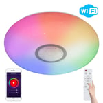 36W Round LED RGB Smart WiFi Ceiling Light App Alexa Google Remote Control WF02