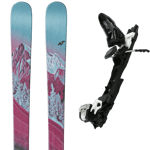 NORDICA Pack ski de randonnée Nordica Santa Ana 87 25 + Fixations Femme Bleu / Noir Violet taille 150 2025