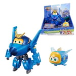 Super wings Transforming Jerome & Pet, Personnages Robots Transformateurs, Jouets pour Garçons et Filles 3 4 5 6 7 8 Ans