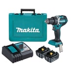 Makita DDF484RTE 18V LI-ION Batterie Drill / Vis Machine Set (2x 5,0h Battery) en tronc sans carbone