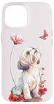 Coque pour iPhone 15 Shih Tzu Papillon Chiens Mignons Shih Tzu