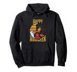 Happy Halloween Ghost Horse Riding Scary Halloween Horse Pullover Hoodie