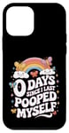 Coque pour iPhone 12 mini 0 Days Since I Last Pooped Myself Love Blagues Puns Gags Meme