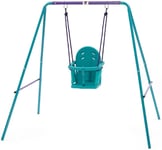 Plum 2 in 1 Metal Garden Swing Set, Durable Outdoor Furniture for Relaxing in...