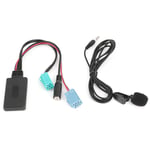 Jeffergarden - Adaptateur AUX-in stéréo de Voiture de câble Audio Bluetooth 6Pin avec Microphone adapté pour Renault Clio/Espace/Megane