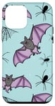 Coque pour iPhone 12 mini Cute Vampire Bat Halloween Decor For Girls Purple And Mint