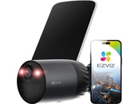 Ezviz Camera With Battery And Solar Panel | Cs-Eb3 4G | Bullet | 3 Mp | 2.8Mm | Ip65 | H.264/H.265 | Micro Sd, Max. 512 Gb