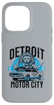 Coque pour iPhone 14 Pro Max Detroit Motor City Lion Muscle Car T-shirt graphique