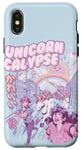 Coque pour iPhone X/XS Licorne - Calypse - Créature mystique - Licorne apocalypse