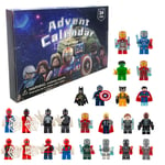 Julkalender 2024 med söta spelkaraktärer Avengers Building Blocks