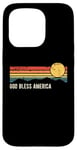 iPhone 15 Pro God Bless America Sunset Distressed Style Design Case