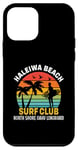 Coque pour iPhone 12 mini Haleiwa Beach Surf Club North Shore Oahu Longboard