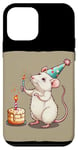 iPhone 12 mini White Rat Birthday Wishes for funny Rodents and Rats Lovers Case