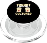 Yogurt Keeps Me Cultured Fermented Milk Frozen Yogurt Curd PopSockets PopGrip for MagSafe