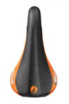 SDG - Bel Air - Selle de Vélo - Mixte Adulte - Multicolore (Noir/Orange) - 140 x 270 mm