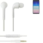 Headphones for Samsung Galaxy A9 Star headset in ear plug white