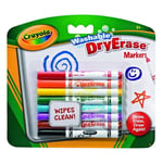 Crayola Washable Markers Dry Erase 8-Pack Felt Tip Pens Whiteboards