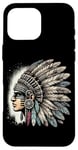 Coque pour iPhone 16 Pro Max Aztec Warrior Mask Ancient Civilization Mexican Heritage