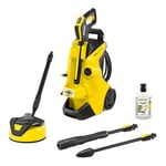 Kärcher K 4 Power Control Home Pressure Washer, Pressure: max 130 bar, Flow Rate: 420 l/h, Area: 30 m²/h, Water Filter, Weight: 11.5 kg, High-Pressure Gun, Dirt Blaster, Spray Lance, Home Kit