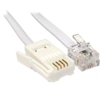 2m BT Modem to RJ11 Cable (Male/Male) - NEW