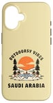 Coque pour iPhone 16 Outdoorsy Vibes Arabie Saoudite Voyage Vacances