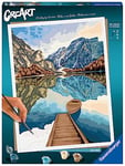 Ravensburger – CreArt grand format 30x40 cm – Lake views – Loisir créatif – Peinture par numéros – Adulte - Activité détente et créative – Dès 12 ans – 23612 – Version française