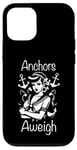 iPhone 12/12 Pro Navy Sailor Vintage WW2 Pin Up Girl Anchors Aweigh Case