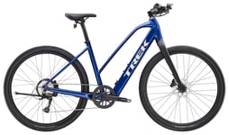 Trek Dual Sport+ 2 Stagger LT 252Wh M Blå Elcykel - Hybrid Elcykel