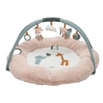 Nattou Tapis d'éveil pouf avec arches Axel et Luna MULTICOLORE