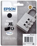 Epson 35XL Black Padlock High Yield Genuine Ink, Claria Photo HD Ink Cartridge B