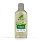 Dr Organic Aloe Vera Shampoo, Soothing, All Hair Types, Natural, Vegan, Cruelty-Free, Paraben & SLS-Free, Recyclable & Recycled Ocean Bound Plastic, Certified Organic, 265ml, Packaging may vary