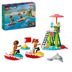 LEGO Friends Beach Water Scooter, Lifeguard Toy Building Set for 5 Plus Year Old