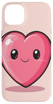 Coque pour iPhone 14 Plus Kawaii Coeur Cartoon Saint-Valentin