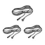 3x câble de rallonge pour système de connexion NEMO (IP44), 3m, noir