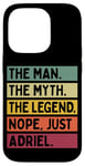 Coque pour iPhone 14 Pro The Man The Myth The Legend NOPE Just Adriel Citation amusante