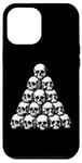 Coque pour iPhone 12 Pro Max Tas de crânes gothiques | Horreur Occulte Dark Soul Mystic Pagan