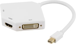 Mini Displayport till HDMI/DVI/VGA adapterkabel