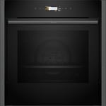 NEFF B54CR71G0B N70 Slide&Hide Pyrolytic Graphite Single Oven + 2 Year Warranty