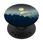 Moon Night Pop Mount Socket Mountain Art Work Tree Woods PopSockets Grip and Stand for Phones and Tablets