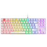 Mars Gaming MK80 clavier USB AZERTY Français Blanc - Neuf