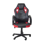 Living & Co Non-Tilt Gaming Chair Read And Black Red/Black