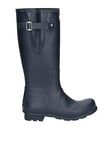 Hunter Mens Original Tall Side Adjustable Boot - Navy, Navy, Size 7, Men