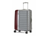 Resväska Carlton Duo-Tone Hardcase 55 Cm Silver/Bordeaux