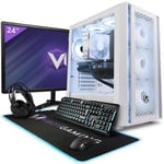 Vibox VII-6 PC Gamer - 24" Écran Pack - Intel i7 13700F Processeur 5.2GHz - Nvidia RTX 3060 12Go - 16Go RAM - 1To NVMe M.2 SSD - 600W PSU - Windows 11 - WiFi